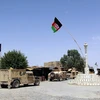 Nhân viên an ninh Afghanistan trong chiến dịch truy quét phiến quân Taliban tại tỉnh Helmand ngày 19/7. (Nguồn: EPA/TTXVN)