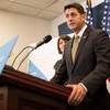 Chủ tịch Hạ viện Mỹ Paul Ryan tại cuộc họp báo sau phiên bỏ phiếu của Hạ viện ở Washington, DC ngày 26/7. (Nguồn: EPA/TTXVN)