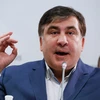 Cựu Tổng thống Gruzia Mikhail Saakashvili tại cuộc họp báo ở Kiev, Ukraine ngày 11/11/2016. (Nguồn: EPA/TTXVN)