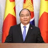 Thủ tướng Chính phủ Nguyễn Xuân Phúc phát biểu chào mừng nhân kỷ niệm 50 năm Ngày hình thành và phát triển ASEAN. (Ảnh: Thống Nhất/TTXVN)