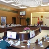 Chủ tịch Quốc hội Nguyễn Thị Kim Ngân chủ trì và phát biểu khai mạc Phiên họp thứ 13 của Ủy ban Thường vụ Quốc hội. (Ảnh: Trọng Đức/TTXVN)