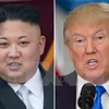 Tổng thống Mỹ Donald Trump (phải) và Nhà lãnh đạo Triều Tiên Kim Jong-un. (Nguồn: AFP/TTXVN)