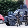 Lực lượng đặc nhiệm Thổ Nhĩ Kỳ phong tỏa các khu vực gần trụ sở cơ quan cảnh sát Istanbul. (Nguồn: AFP/TTXVN)