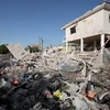 Căn nhà bị phá hủy hoàn toàn sau một vụ nổ ga ở Alcanar ngày 17/8. (Nguồn: EPA/TTXVN)