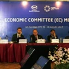 Đại diện các nền kinh tế phát biểu tại cuộc họp Ủy ban kinh tế (EC). (Ảnh: Hoàng Hải/TTXVN)