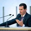 Tổng thống Syria Bashar al-Assad phát biểu tại cuộc họp ở Damascus. (Nguồn: EPA/TTXVN)