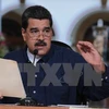 Tổng thống Venezuela Nicolas Maduro trong cuộc họp ở Caracas. (Nguồn: EPA/TTXVN)