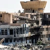 Cảnh đổ nát sau một cuộc không kích ở Raqqa ngày 1/10. (Nguồn: AFP/TTXVN)
