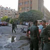 Hiện trường một vụ đánh bom liều chết ở Damascus, Syria ngày 2/10. (Nguồn: AFP/TTXVN)