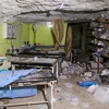 Một bệnh viện bị tàn phá sau vụ tấn công được cho là có sử dụng khí độc ở thị trấn Idlib, miền tây bắc Syria ngày 4/4. (Nguồn: AFP/TTXVN)