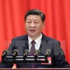 Chủ tịch Trung Quốc Tập Cận Bình phát biểu tại Đại hội, ngày 18/10. (Nguồn: THX/TTXVN)