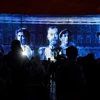 Màn trình diễn ánh sáng 3D tại quảng trường Dvortsovaya ở Saint Petersburg ngày 4/11. (Nguồn: AFP/TTXVN)