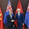 Thủ tướng Nguyễn Xuân Phúc tiếp Thủ tướng Australia Malcolm Turnbull. (Ảnh: TTXVN)