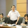 Đại biểu Quốc hội tỉnh Hải Dương Võ Văn Kim phát biểu ý kiến. (Ảnh: Phương Hoa/TTXVN)