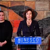 Tân Tổng Giám đốc Tổ chức Giáo dục, Khoa học và Văn hóa của Liên hợp quốc (UNESCO), bà Audrey Azoulay (ảnh phải). (Nguồn: THX/TTXVN)