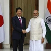 Thủ tướng Nhật Bản Shinzo Abe​ và người đồng cấp Ấn Độ Narendra Modi​. (Nguồn: Reuters)