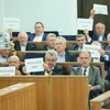 Cuộc họp của Thượng viện Ba Lan ngày 22/7. (Nguồn: EPA/TTXVN)
