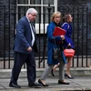 Chủ tịch Hạ viện Anh Andrea Leadsom (giữa) sau một cuộc họp tại thủ đô London ngày 14/11. (Nguồn: AFP/TTXVN)
