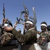 Các tay súng Houthi tại Sanaa, Yemen ngày 3/1. (Nguồn: AFP/TTXVN)