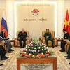 Thượng tướng Phan Văn Giang tiếp Tư lệnh Hải quân Liên bang Nga