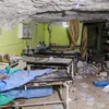 Một bệnh viện bị tàn phá ở thị trấn Idlib, miền tây bắc Syria ngày 4/4. (Nguồn: AFP/TTXVN)