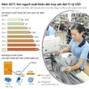 [Infographics] Kim ngạch xuất khẩu dệt may ước đạt 31 tỷ USD