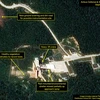 Bãi thử hạt nhân Punggye-ri của Triều Tiên. (Nguồn: TPX/TTXVN)