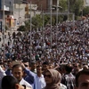 Người biểu tình tập trung tại Sulaimaniyah ngày 27/9. (Nguồn: AFP/ TTXVN)