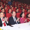 Chủ tịch nước Trần Đại Quang dự Chương trình "Sức mạnh nhân đạo 2018". (Ảnh: Lâm Khánh/TTXVN)