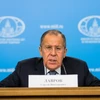 Ngoại trưởng Nga Sergei Lavrov trong cuộc họp báo tại Moskva ngày 15/1. (Nguồn: THX/TTXVN)