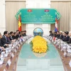 Tổng Bí thư Nguyễn Phú Trọng hội kiến với Thủ tướng Chính phủ Hoàng gia Campuchia Samdech Hun Sen trong chuyến thăm Campuchia tháng 7/2017. (Ảnh: Trí Dũng/TTXVN)
