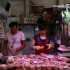 Một quầy bán thịt ở Bắc Kinh, Trung Quốc. (Nguồn: EPA/TTXVN)