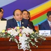 Thủ tướng Nguyễn Xuân Phúc phát biểu tại Phiên họp kín GMS 6. (Ảnh: TTXVN)