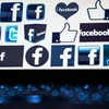 Biểu tượng Facebook trên màn hình máy tính. (Nguồn: AFP/TTXVN )