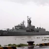 Tàu HMAS Anzac cập Cảng Thành phố Hồ Chí Minh năm 2016. (Ảnh: Thanh Vũ/TTXVN)