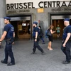 Cảnh sát Bỉ tuần tra tại Brussels. (Nguồn: AFP/TTXVN)