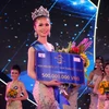 Tân Hoa hậu biển Việt Nam toàn cầu năm 2018 Nguyễn Thị Kim Ngọc. (Ảnh: Lê Sen/TTXVN)