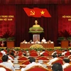 Ủy viên Bộ Chính trị, Thủ tướng Chính phủ Nguyễn Xuân Phúc điều hành phiên thảo luận. (Ảnh: Trí Dũng/TTXVN)