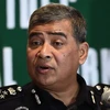 Tổng thanh tra Cảnh sát Malaysia Khalid Abu Bakar trả lời phỏng vấn báo chí ở Bayan Lepas, Penang, Malaysia ngày 7/3/2017. (Nguồn: AFP/TTXVN)
