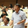 Đại biểu Quốc hội tỉnh Lâm Đồng Nguyễn Tạo phát biểu. (Ảnh: Dương Giang/TTXVN)