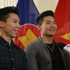 Hai nghệ sỹ Quốc Cơ, Quốc Nghiệp - niềm cảm hứng Việt Nam tại Britain’s Got Talent 2018. (Ảnh: Như Mai/TTXVN)