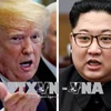Tổng thống Mỹ Donald Trump (trái) và Nhà lãnh đạo Triều Tiên Kim Jong-un. (Nguồn: REUTERS/TTXVN)