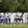 Các cầu thủ Argentina tập luyện tại Nga. (Nguồn: AFP)