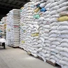 Kho gạo xuất khẩu của Công ty Lương thực Đồng Tháp. (Ảnh minh họa: Đình Huệ/TTXVN)