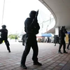 Lực lượng đặc nhiệm Hàn Quốc trong cuộc diễn tập chống khủng bố ở Goyang, phía bắc Seoul. (Nguồn: EPA/TTXVN)