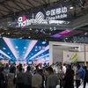 Gian hàng của China Mobile tại Hội nghị di động thế giới ở Thượng Hải, Trung Quốc ngày 27/6. (Ảnh: AFP/ TTXVN)
