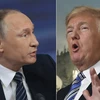 Tổng thống Nga Vladimir Putin (trái) và Tổng thống Mỹ Donald Trump (phải). (Nguồn: AFP/TTXVN)