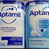 Sữa Aptamil được cái tiến (trái) và sản phẩm cũ. (Nguồn: BBC)