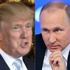 Tổng thống Mỹ Donald Trump (trái) và người đồng cấp Nga Vladimir Putin (phải). Ảnh: (Nguồn: AFP/TTXVN)