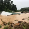 Ngập lụt tại xã Ia Dal. (Ảnh: Cao Nguyên/TTXVN)